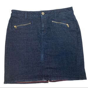 Tommy Hilfiger denim jean stretchy miniskirt dark wash Sz 4